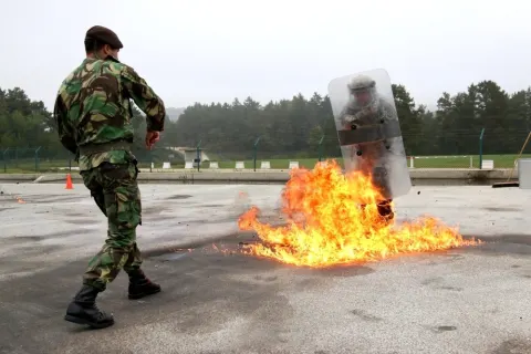 A Hot Day in Hohenfels for 1-40th CAV