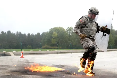 A hot day in Hohenfels for 1-40th CAV