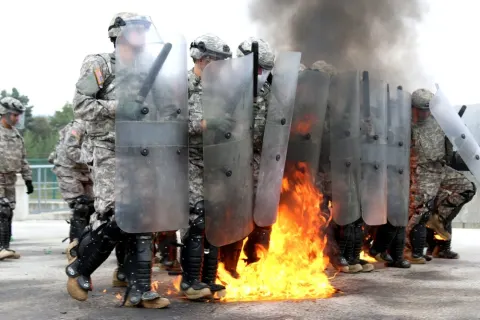 A hot day in Hohenfels for 1-40th CAV