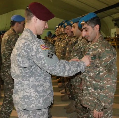 The Armenian Contingent Transfer of Authority