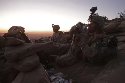 Sunset During Patrol