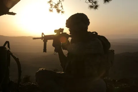 Sunset During Patrol