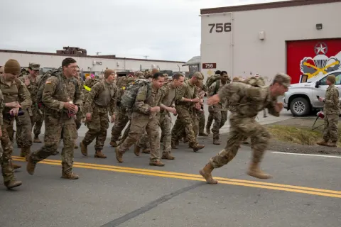 Spartan Paratroopers Complete Norwegian Foot March