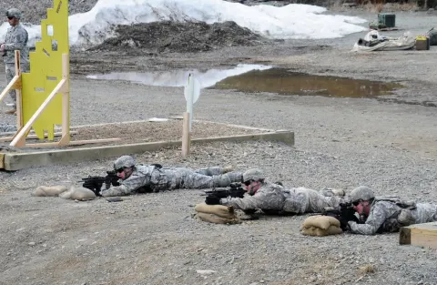 1-40th Cavalry Regiment (Airborne) buddy-team live fire